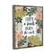 Stupell Industries Life's A Beach Phrase Black Framed Floater Canvas Wall Art